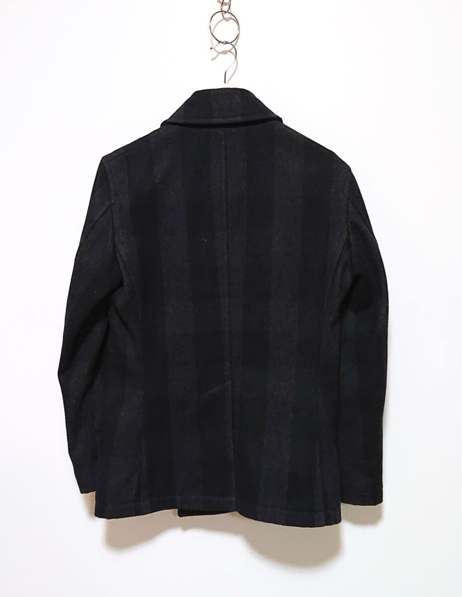 h2004gg ユナイテッドアローズ グリーンレーベル リラクシング green label relaxing サイズS コート チェック メンズ 秋冬 上着 ウール混_画像2