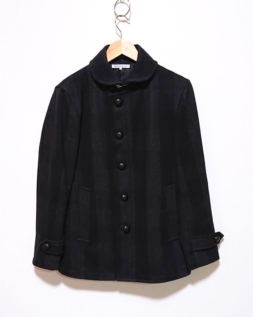 h2004gg ユナイテッドアローズ グリーンレーベル リラクシング green label relaxing サイズS コート チェック メンズ 秋冬 上着 ウール混_画像1