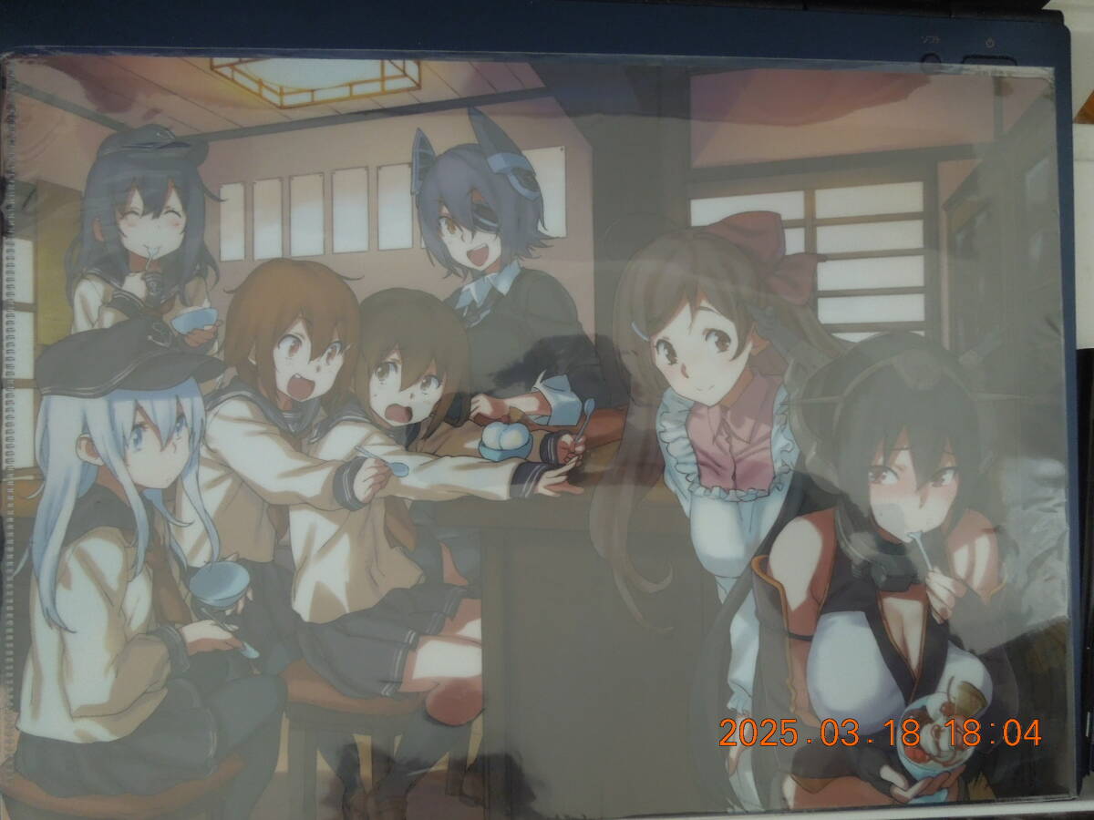 艦隊これくしょん～艦これ～ 甘味処へ出撃! A4クリアファイル / 長門 間宮 天龍 暁 響 雷 電 / さめだ小判_画像1