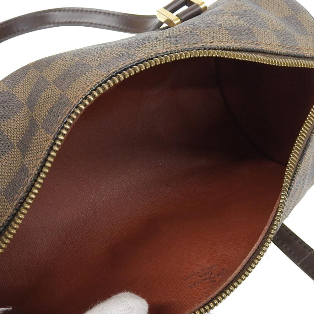 【本物保証】 ルイヴィトン LOUIS VUITTON ダミエ パピヨンPM 27 ハンドバッグ エベヌ N51304