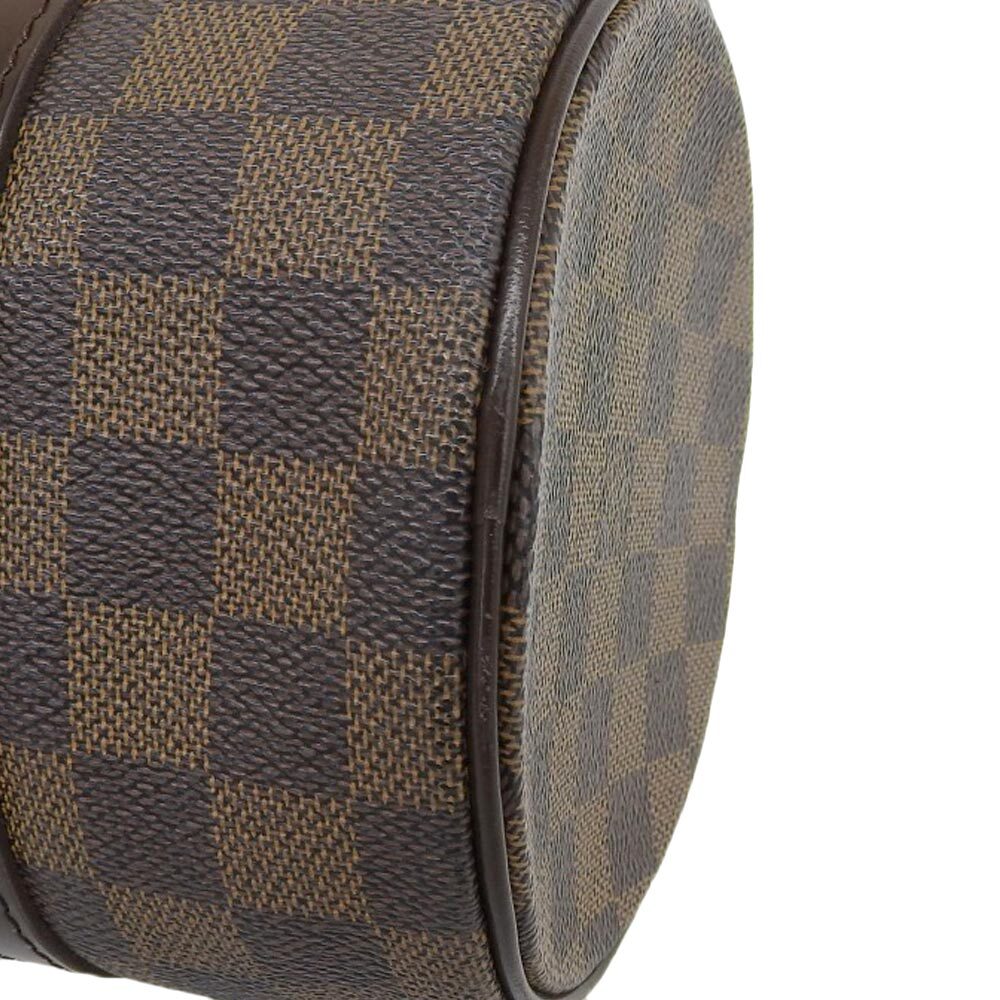 【本物保証】 ルイヴィトン LOUIS VUITTON ダミエ パピヨンPM 27 ハンドバッグ エベヌ N51304
