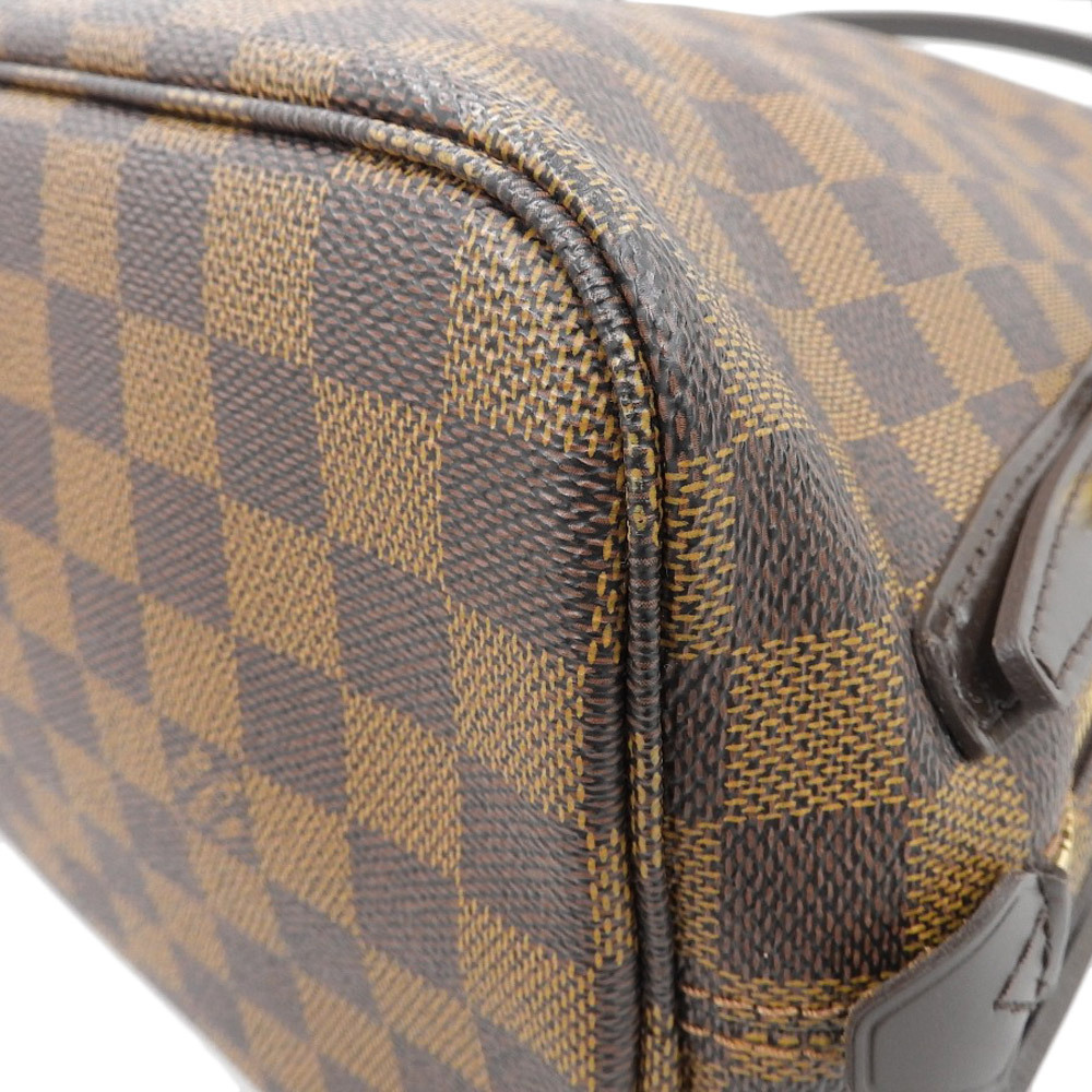 【本物保証】 布袋付 超美品 ルイヴィトン LOUIS VUITTON ダミエ カバ リヴィントン N41108 トートバッグ ショルダーバッグ エベヌ