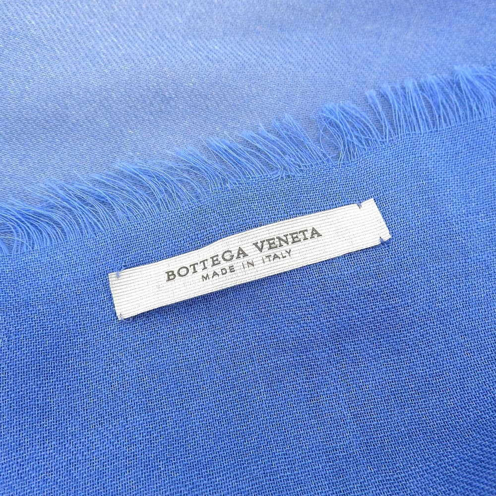 【本物保証】 超美品 ボッテガヴェネタ BOTTEGA VENETA ストール マフラー グラデーション ブルー グレー