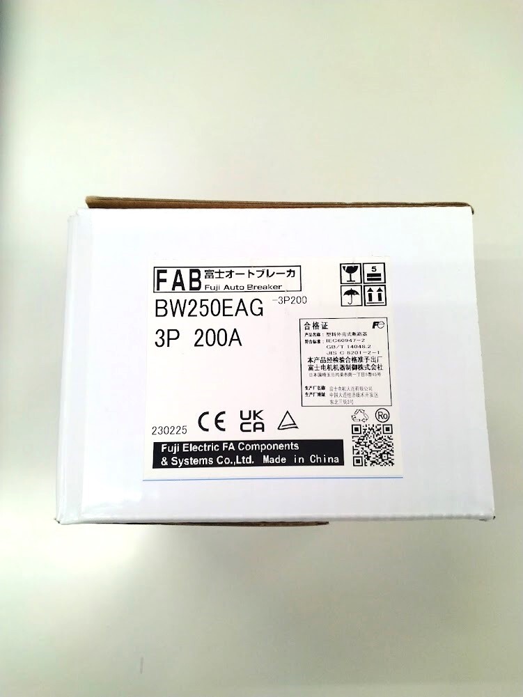 正規代理店購入 富士電機 一般配線用配線用遮断器 BW250EAG-3P200