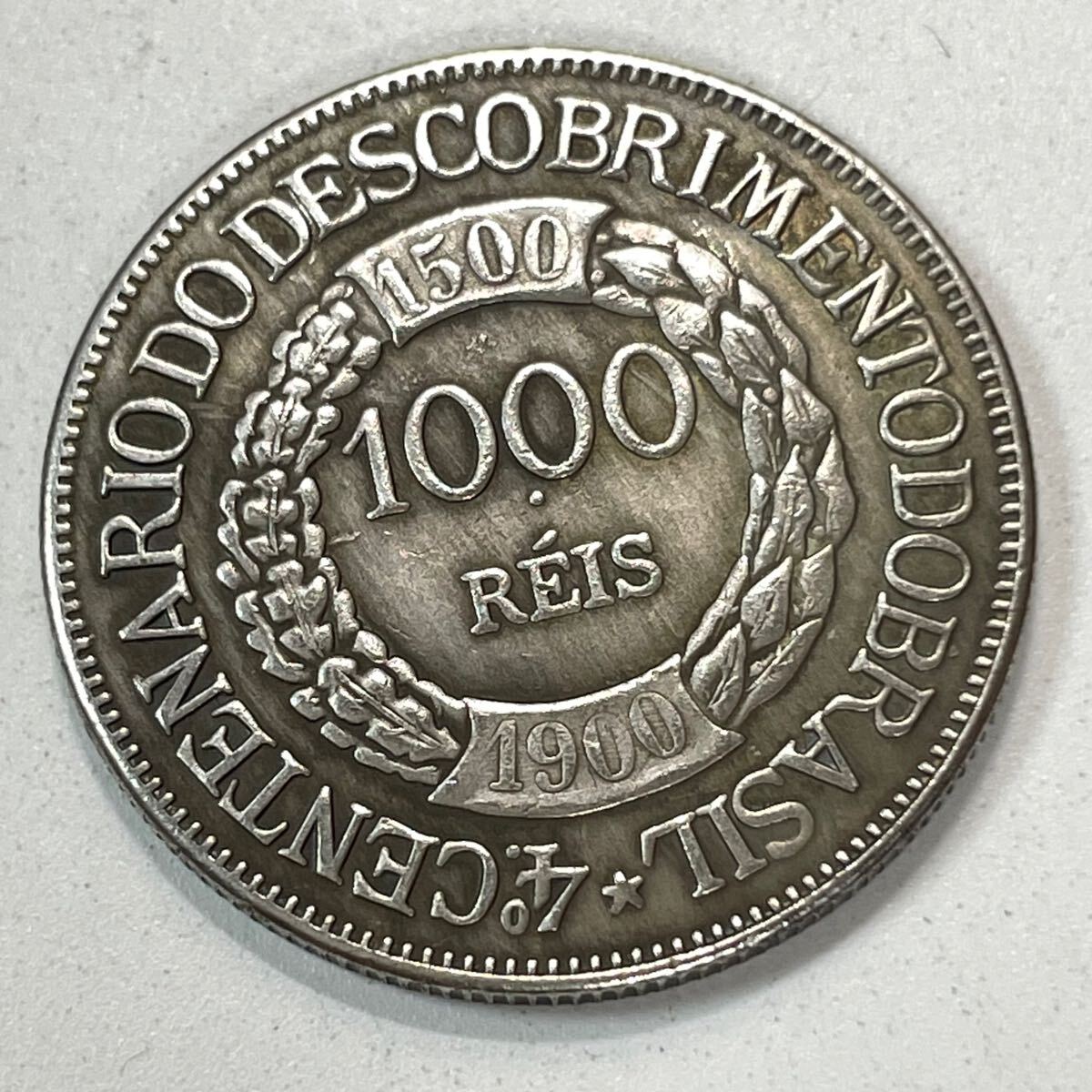 アンティーク 硬貨 1919年製 ブラジル硬貨 400ヘイス 400REISの
