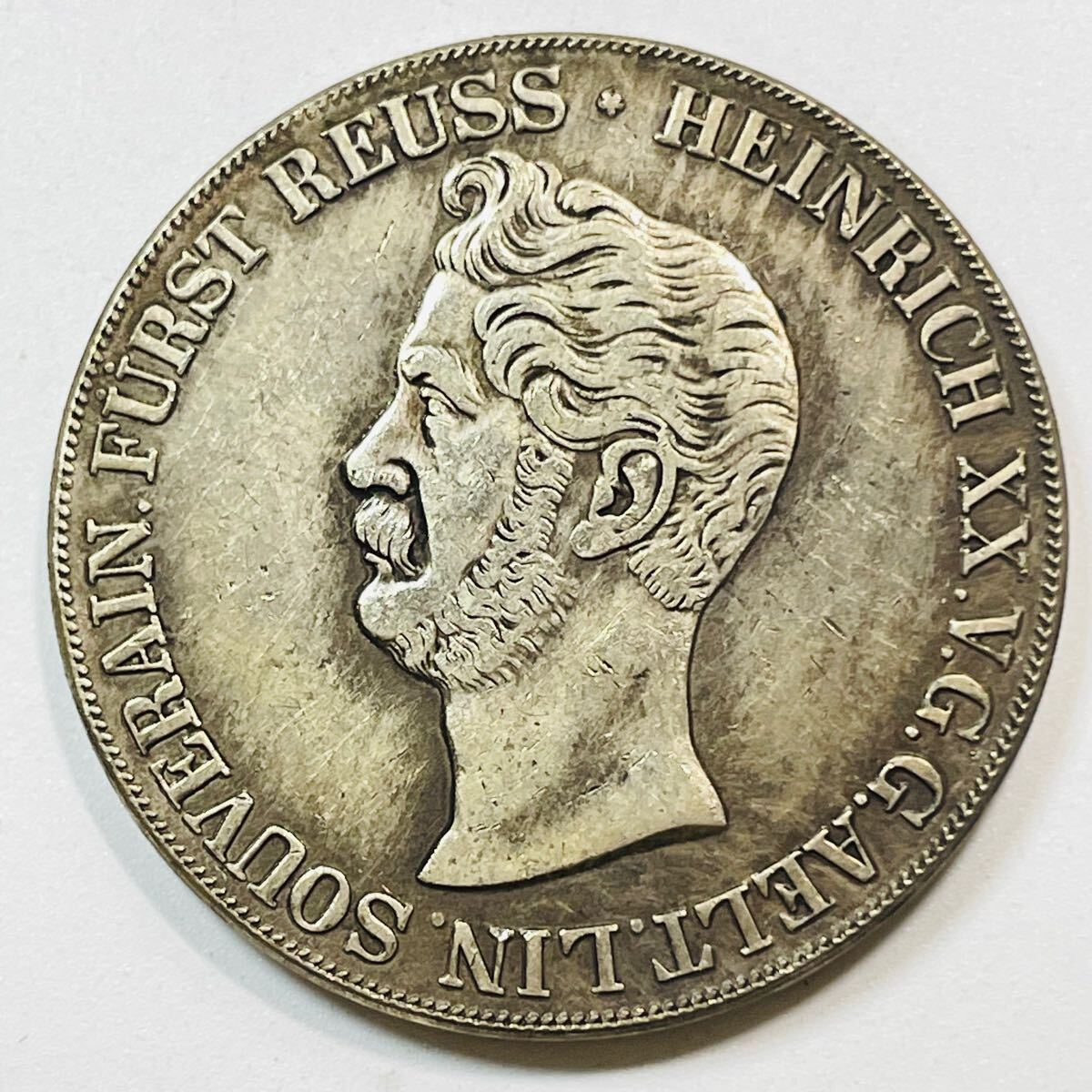 ドイツ 硬貨 古銭 ロイスグライツ公国 1841年 ヘンリー20世 紋章 ドイツ 硬貨 古銭 ロイスグライツ公国 1841年 ヘンリー20世 紋章