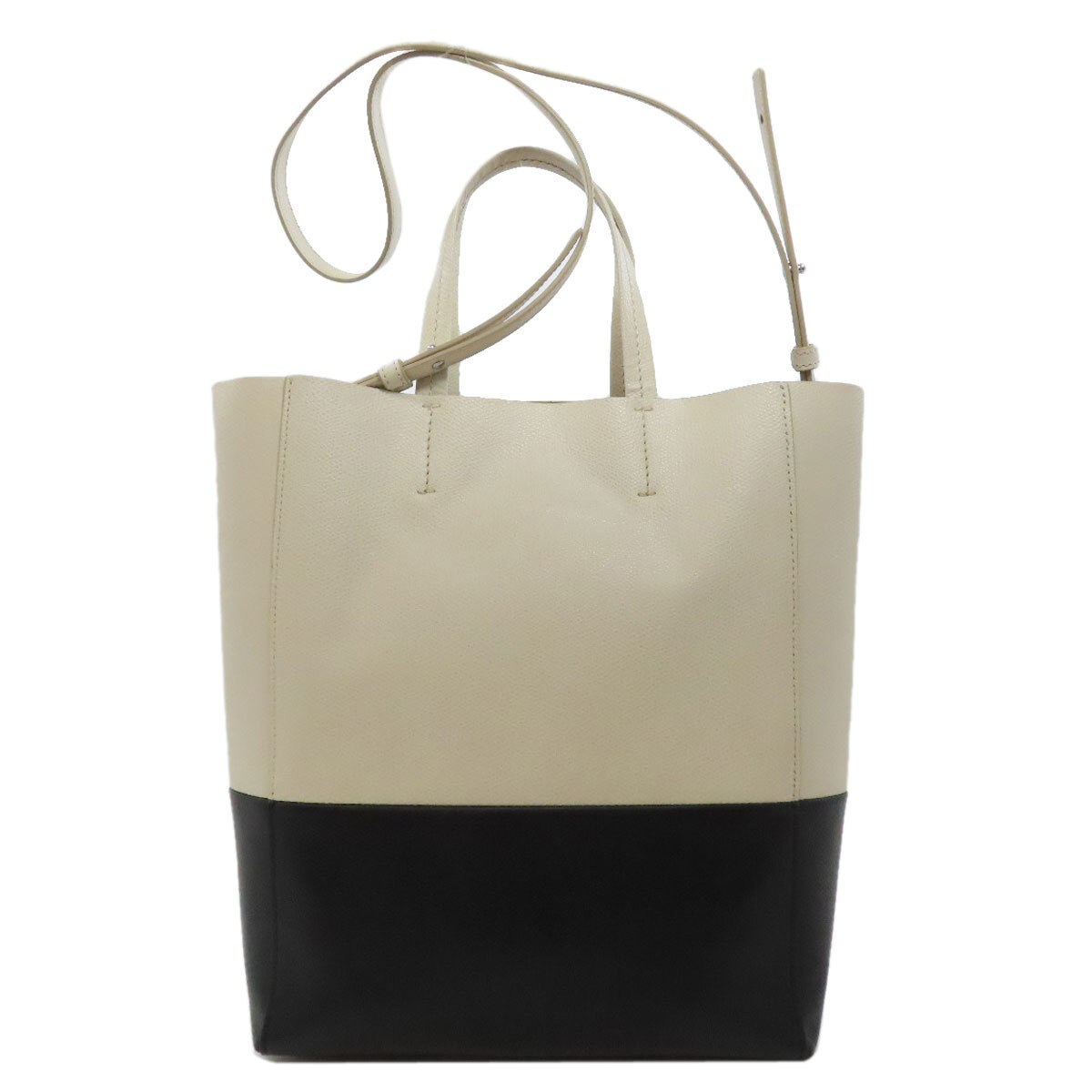 CELINE セリーヌ バーティカルカバ 2WAY ハンドバッグ レザー レディース 中古