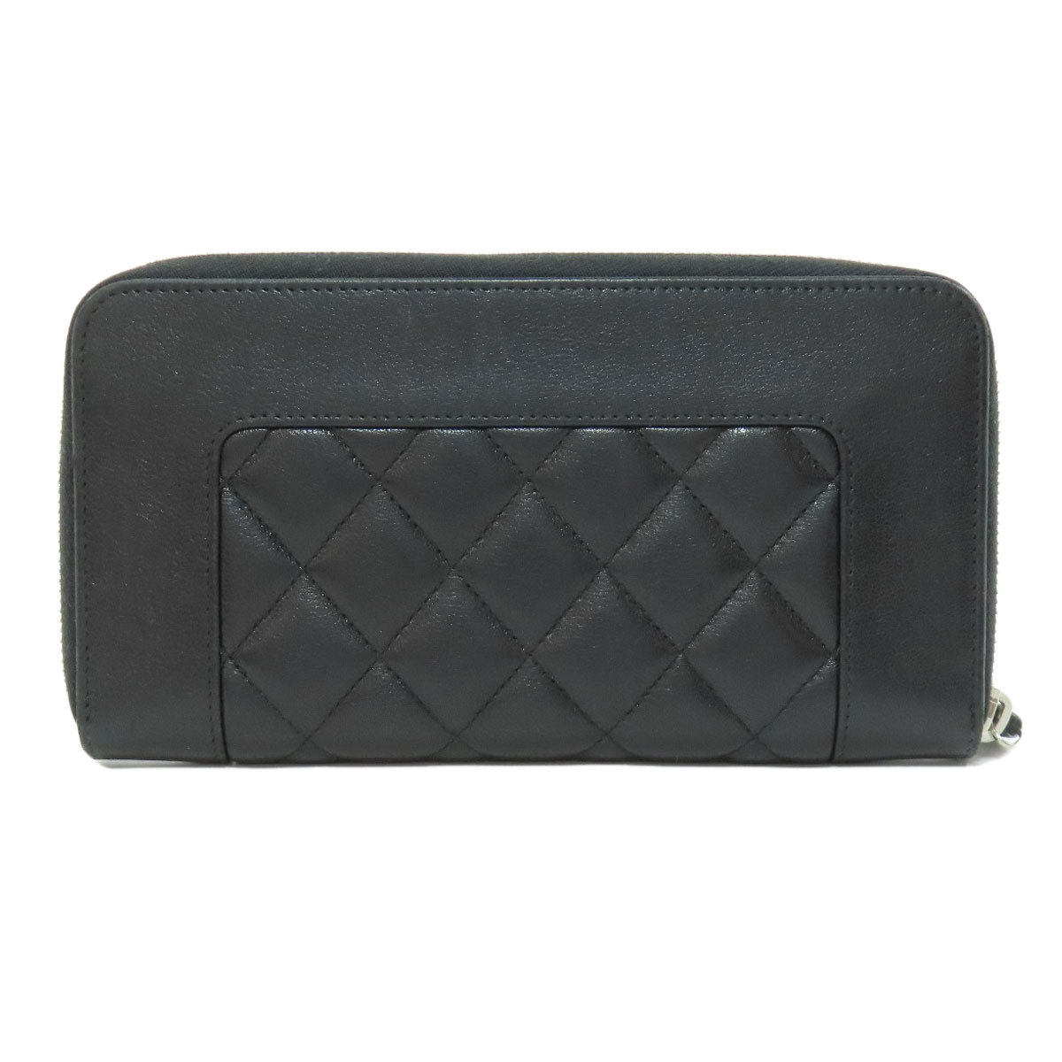 CHANEL シャネル マドモアゼル シルバー金具 長財布（小銭入れあり） ラムスキン レディース 中古
