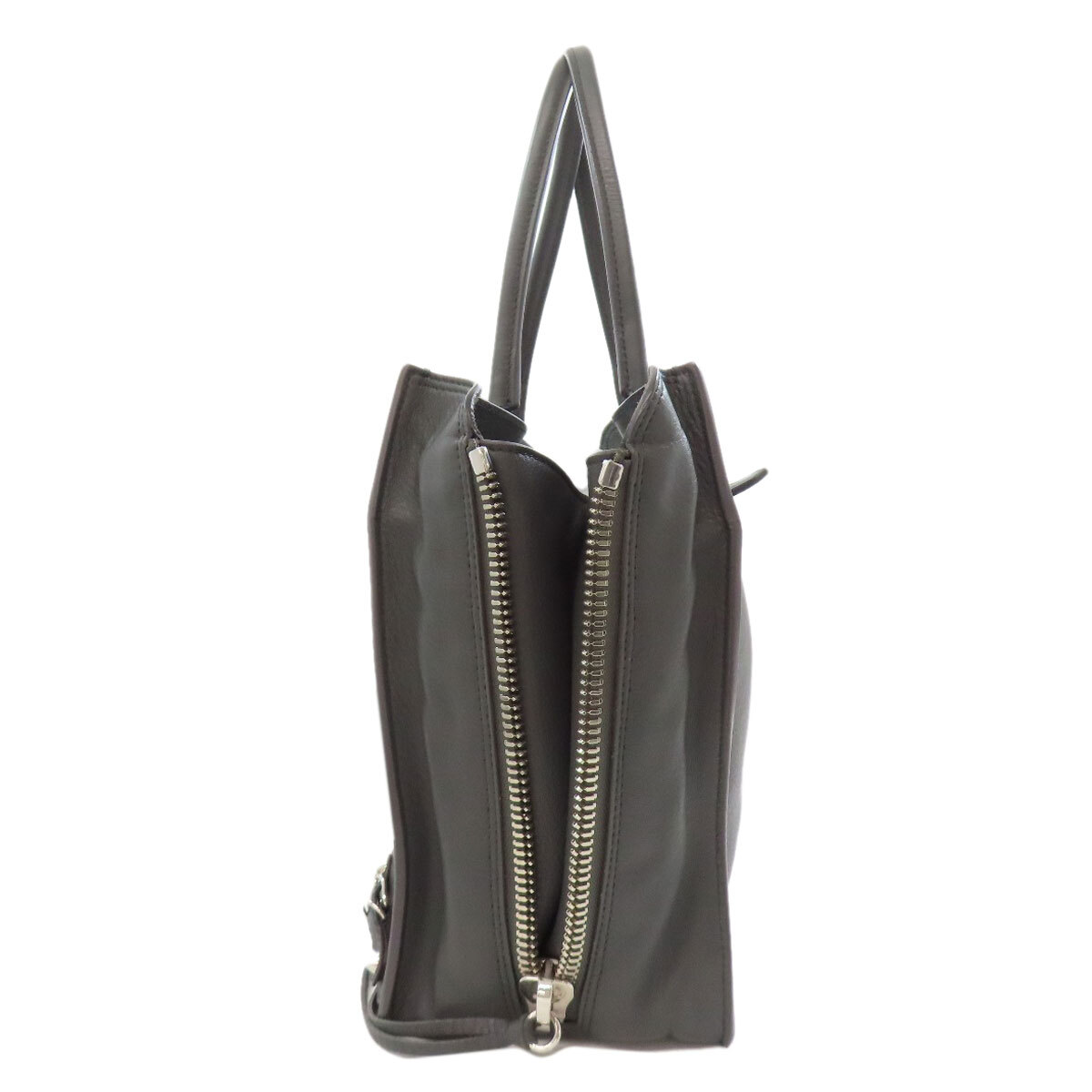 バレンシアガ トートバッグ 432596 レザー バレンシアガ トートバッグ ペーパー 432596 カーフ グレー シルバー