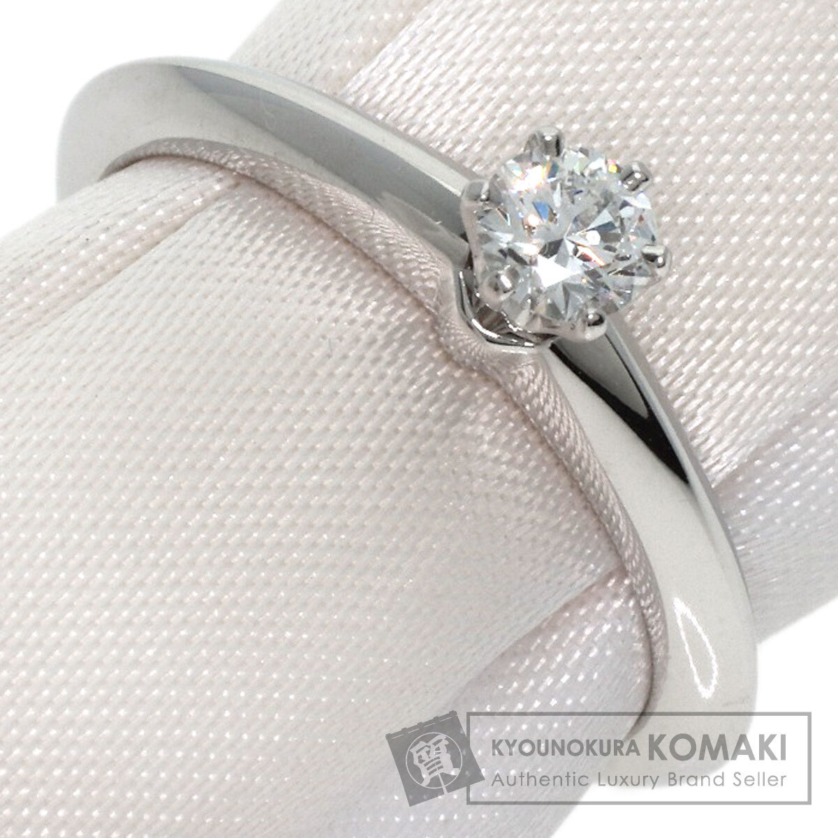 TIFFANY&Co. ティファニー ソリティア ナイフエッジ 1P ダイヤモンド リング・指輪 プラチナPT950 レディース 中古