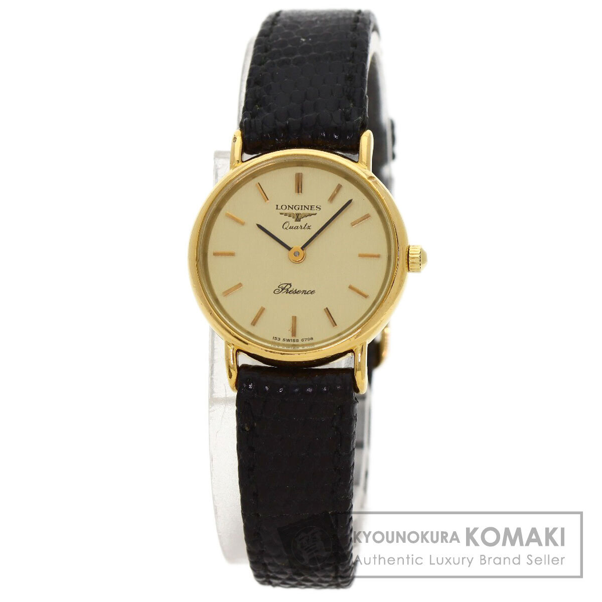 LONGINES ロンジン クラシック プレザンス 腕時計 GP 革 レディース 中古