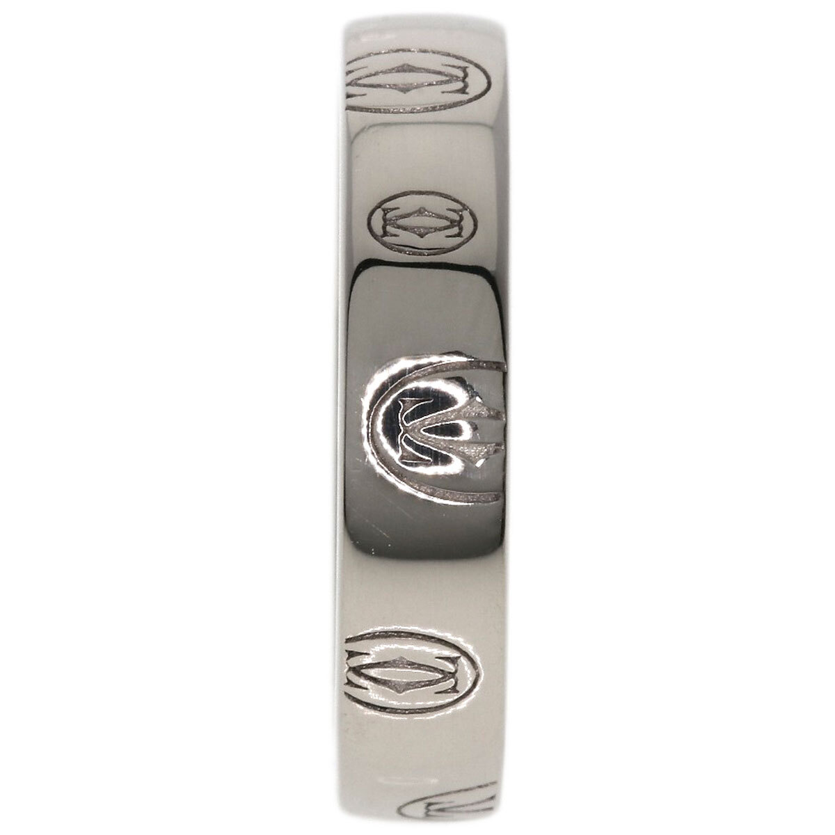 CARTIER カルティエ ハッピーバースデー #50 リング?指輪 K18ホワイトゴールド レディース 中古