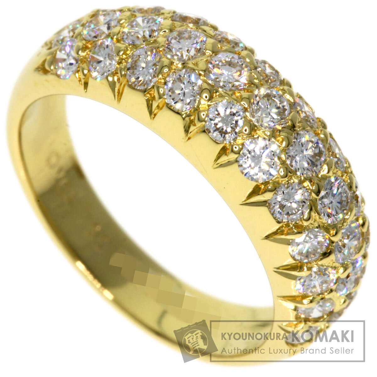 Van Cleef & Arpels ヴァンクリーフ＆アーペル ピンキー パヴェ ダイヤモンド リング・指輪 K18イエローゴールド レディース 中古