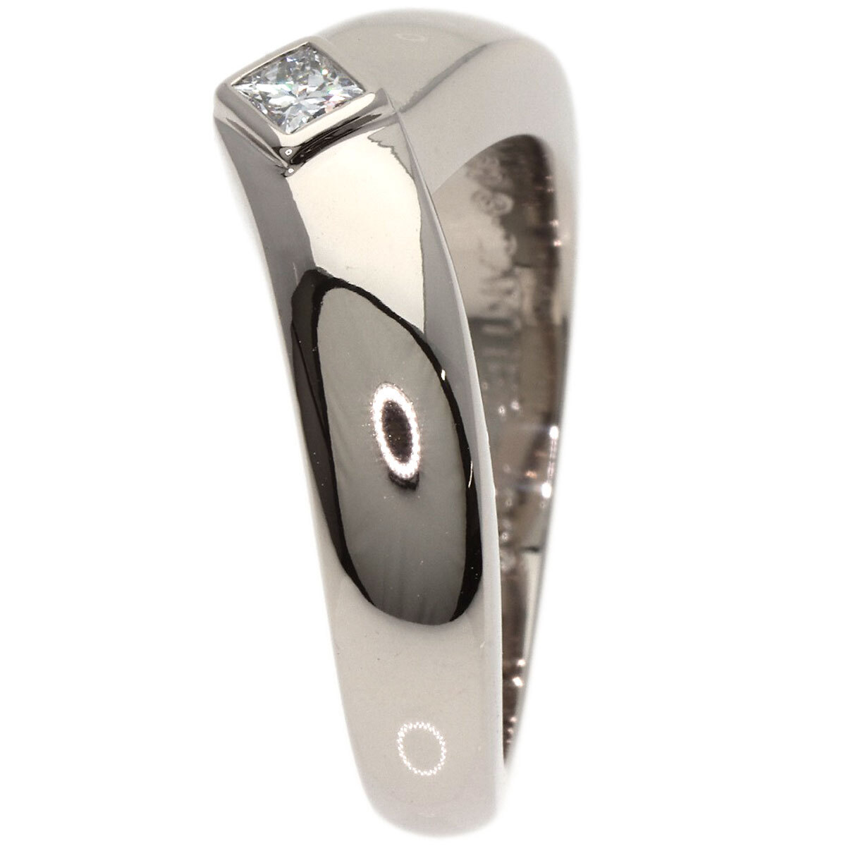 CARTIER Cartier to Lien доллар бриллиант #50 кольцо * кольцо K18 белое золото женский б/у 