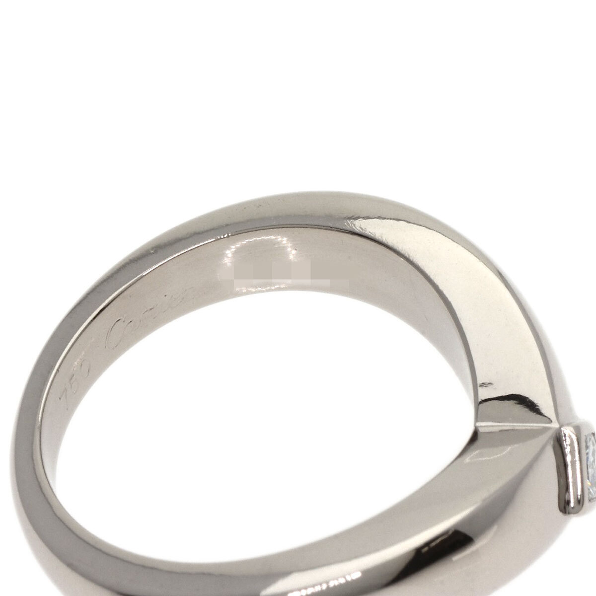 CARTIER Cartier to Lien доллар бриллиант #50 кольцо * кольцо K18 белое золото женский б/у 