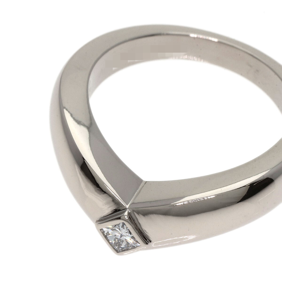 CARTIER Cartier to Lien доллар бриллиант #50 кольцо * кольцо K18 белое золото женский б/у 