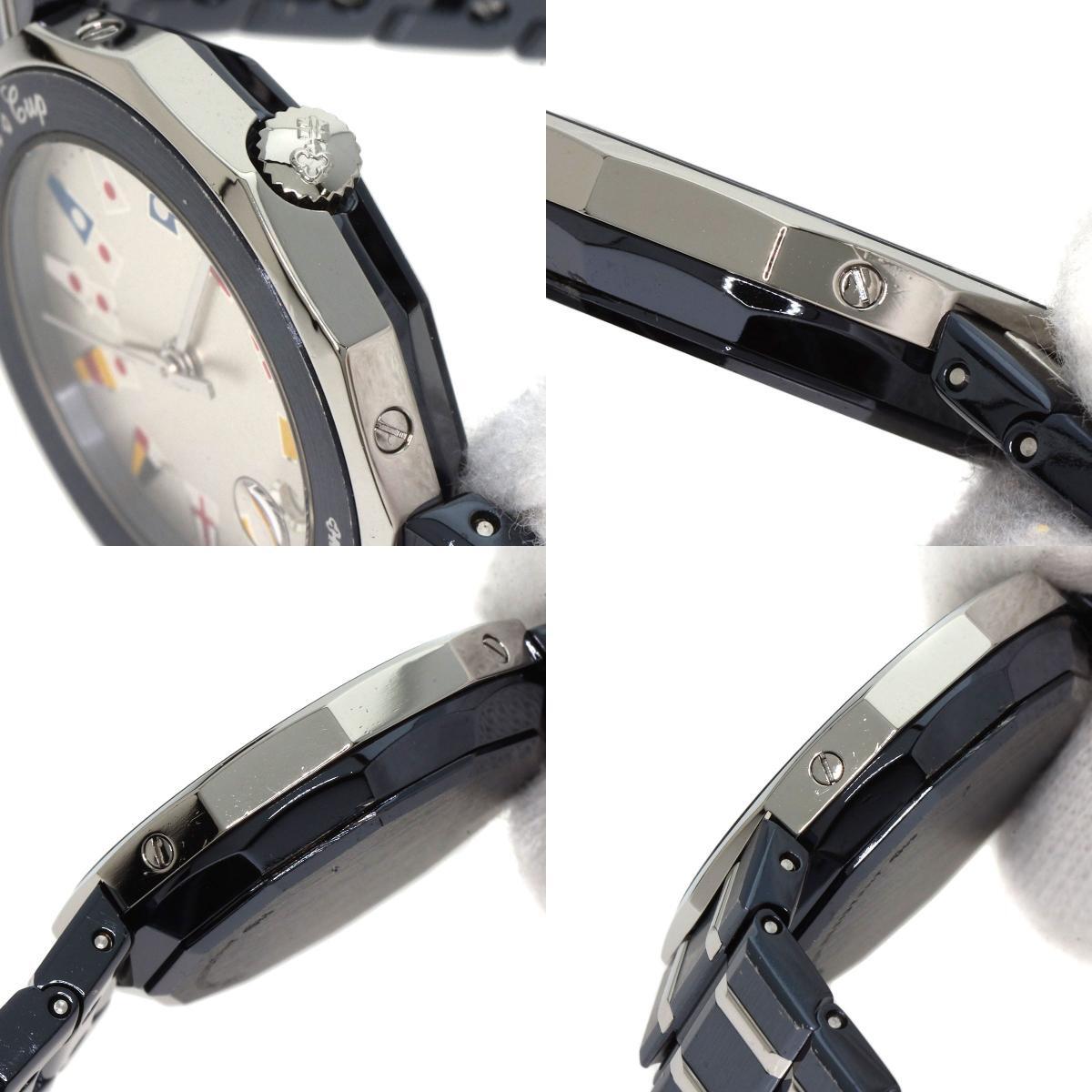 !_CORUM Corum C 39.610.30V50B Admiral z наручные часы нержавеющая сталь SS женский б/у 