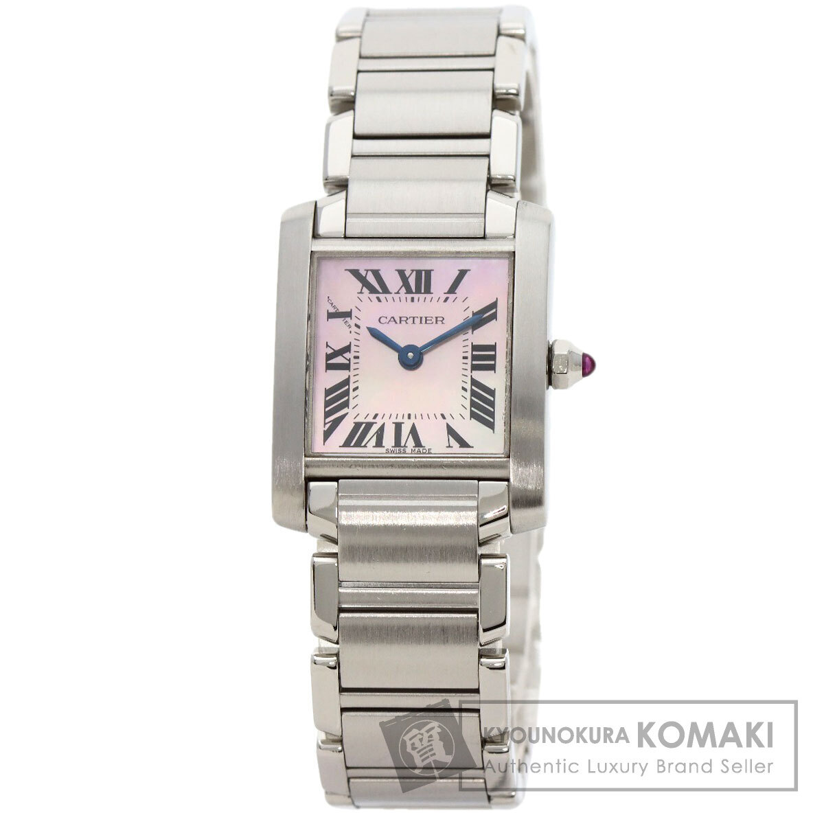 CARTIER カルティエ W51028Q3 タンクフランセーズ SM 腕時(shí)計(jì) ステンレススチール SS レディース 中古