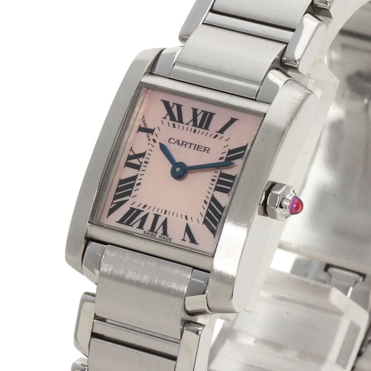 CARTIER カルティエ W51028Q3 タンクフランセーズ SM 腕時(shí)計(jì) ステンレススチール SS レディース 中古