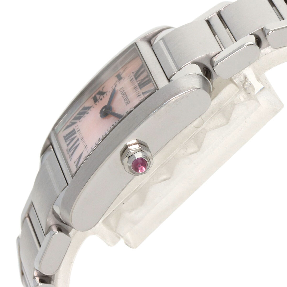 CARTIER カルティエ W51028Q3 タンクフランセーズ SM 腕時(shí)計(jì) ステンレススチール SS レディース 中古