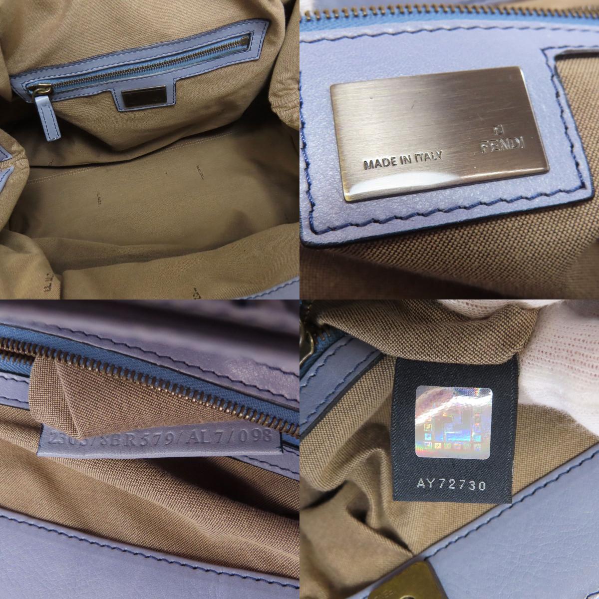 FENDI フェンディ ステッチ ワンショルダー ショルダーバッグ レザー レディース 中古