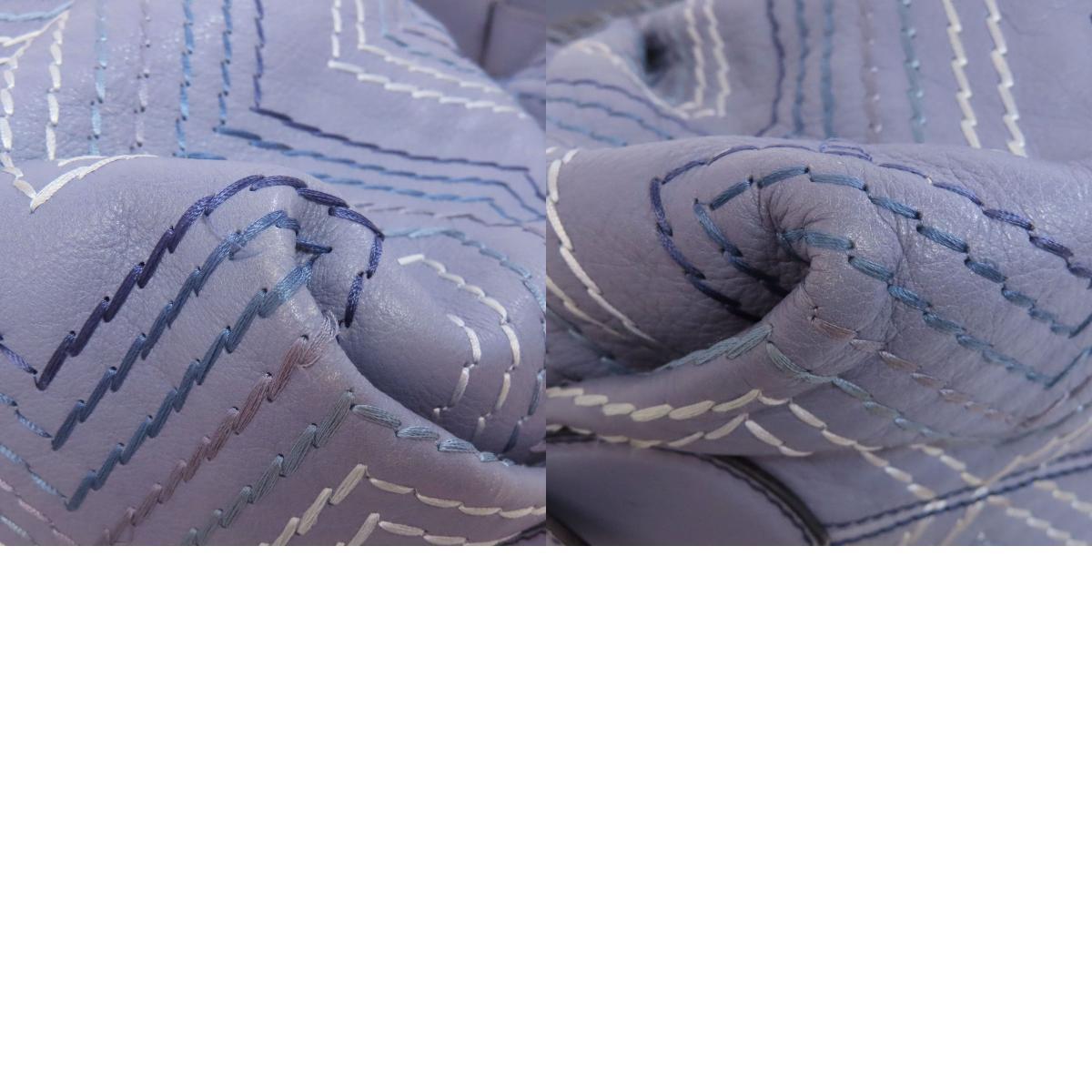 FENDI フェンディ ステッチ ワンショルダー ショルダーバッグ レザー レディース 中古