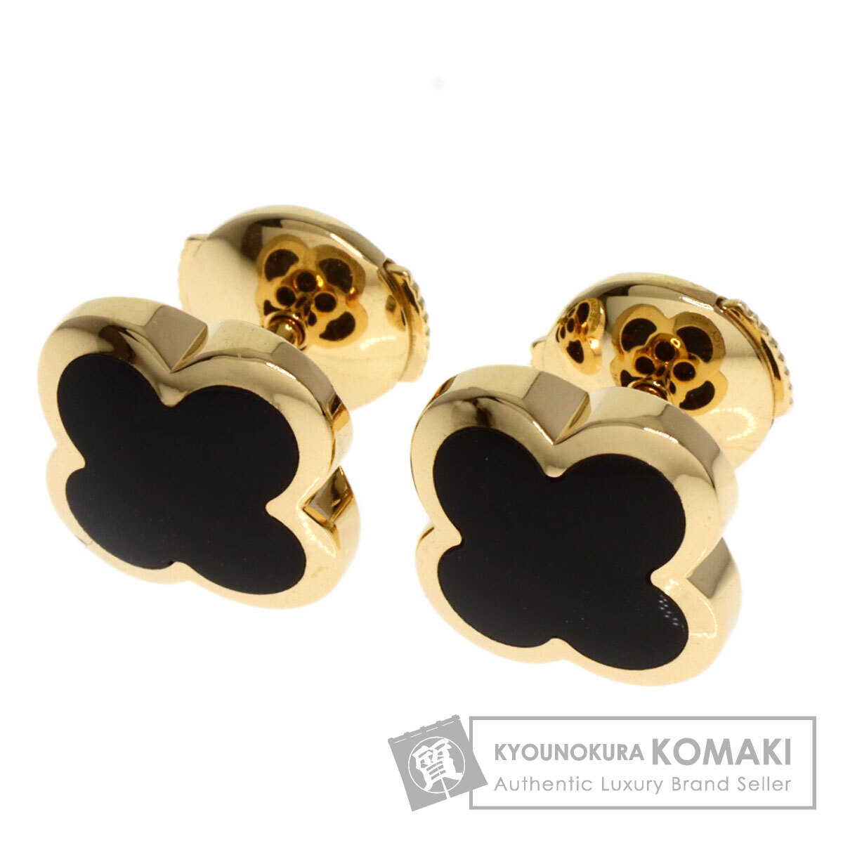 Van Cleef & Arpels Van Cleef & Arpels чистый aru рукоятка bla серьги K18 желтое золото женский б/у 