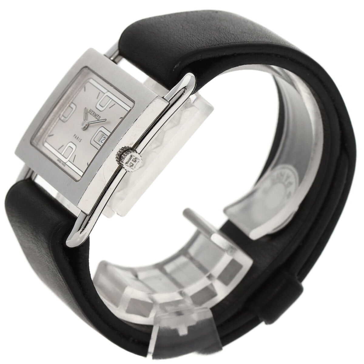 HERMES エルメス BA1.510 バレニア 腕時(shí)計(jì) ステンレススチール 革 レディース 中古