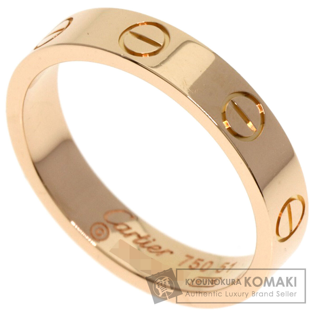 CARTIER カルティエ ミニラブリング #51 リング?指輪 K18ピンクゴールド レディース 中古