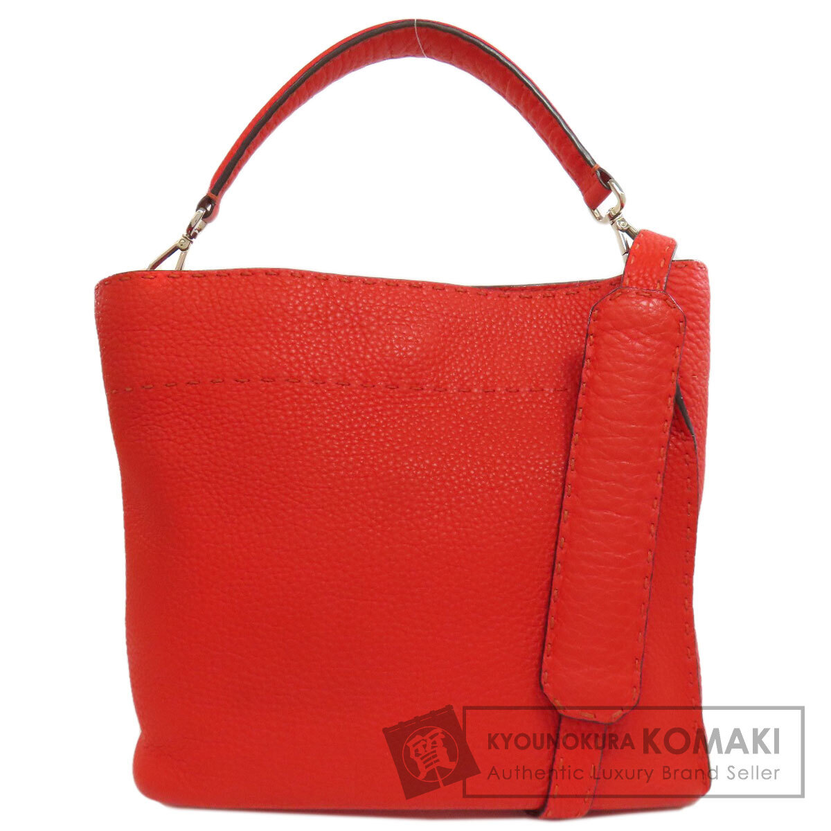FENDI フェンディ セレリア 2WAY ハンドバッグ カーフ レディース 中古