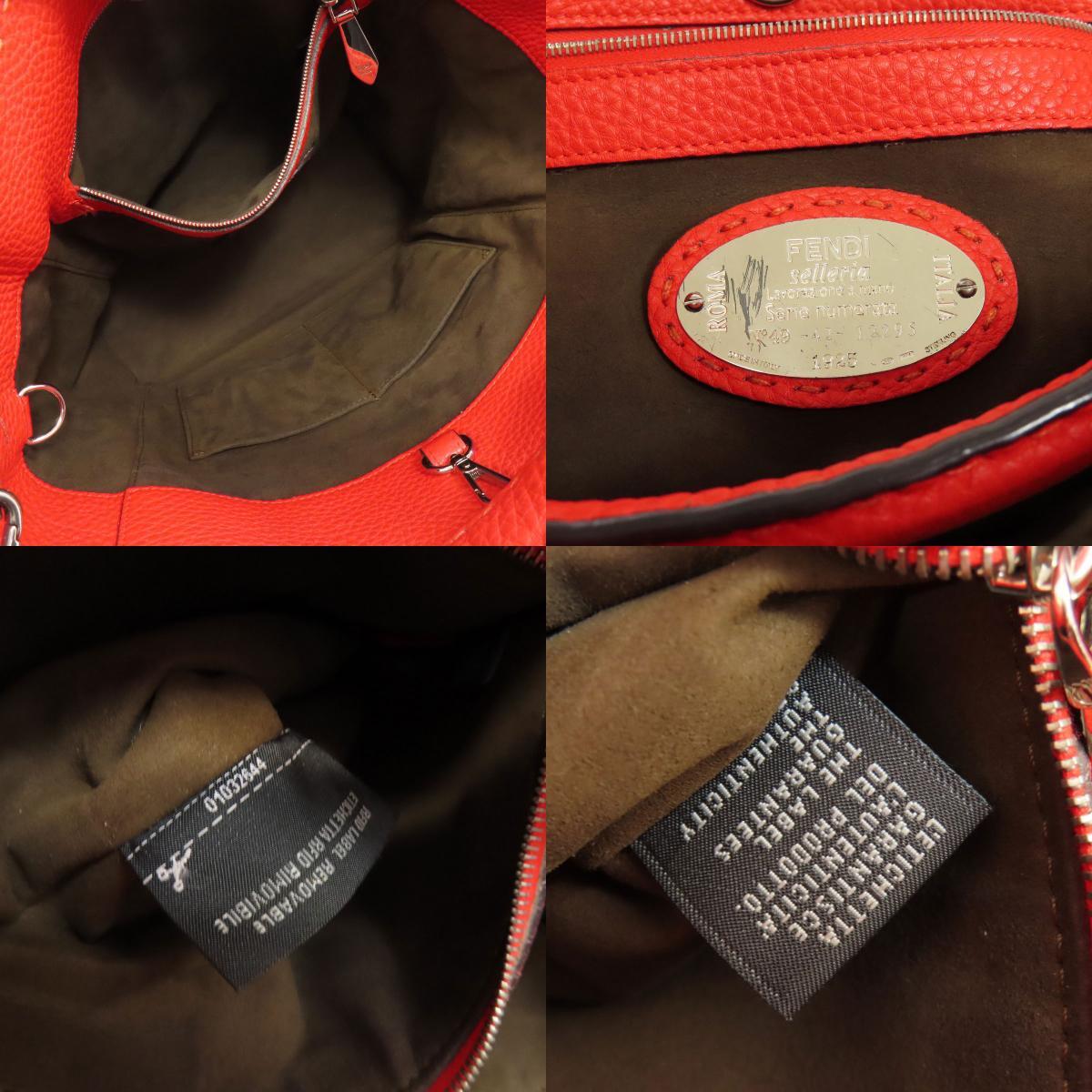 FENDI フェンディ セレリア 2WAY ハンドバッグ カーフ レディース 中古