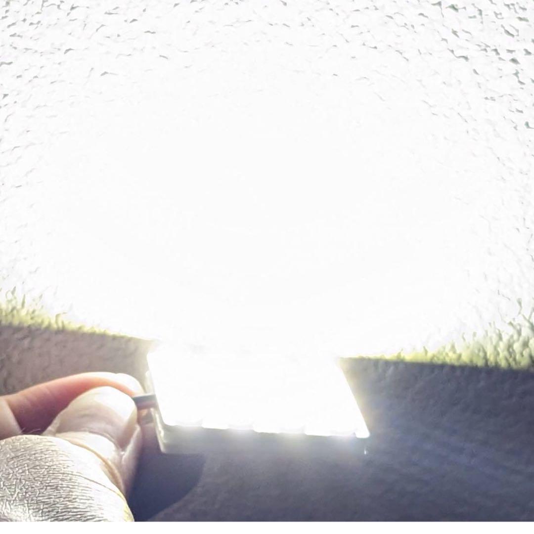 爆光 SMD5050 LED 16連 パネルタイプ ルームランプ 室内灯 T10 T10×31mm G14 変換アダプター付き 12V ホワイト 2個セット 送料無料_画像5