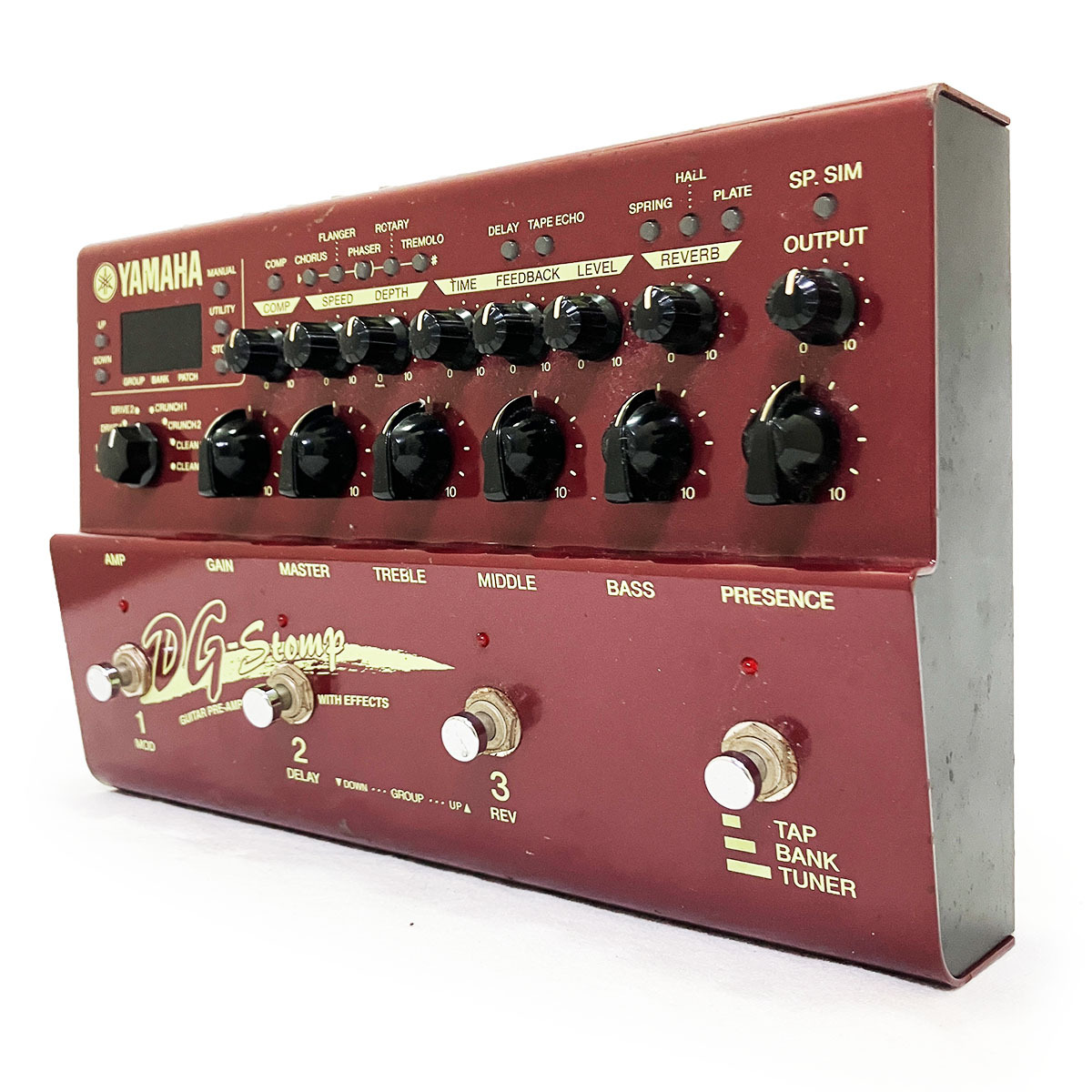 ヤマハ マルチエフェクター DGストンプ YAMAHA DG-STOMP 完動品 正規品 ギターペダル プリアンプ アンプモデリング リバーブ ディレイ 機材