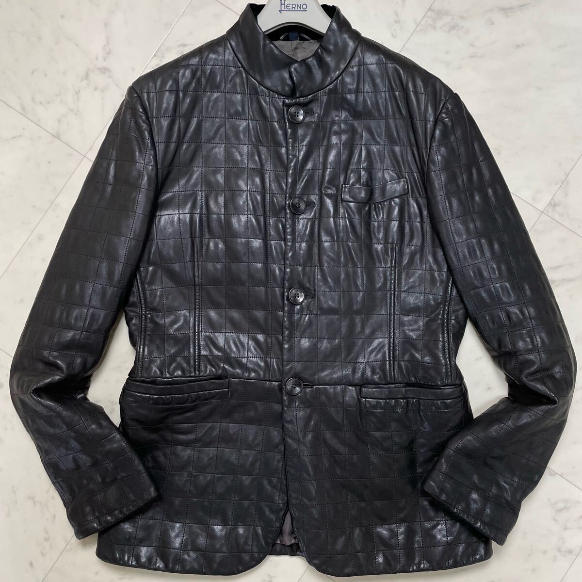 美品/XL☆ ジョルジオアルマーニ GIORGIO ARMANI 最高級羊革 美品/XL☆ ジョルジオアルマーニ GIORGIO ARMANI 最高級羊革