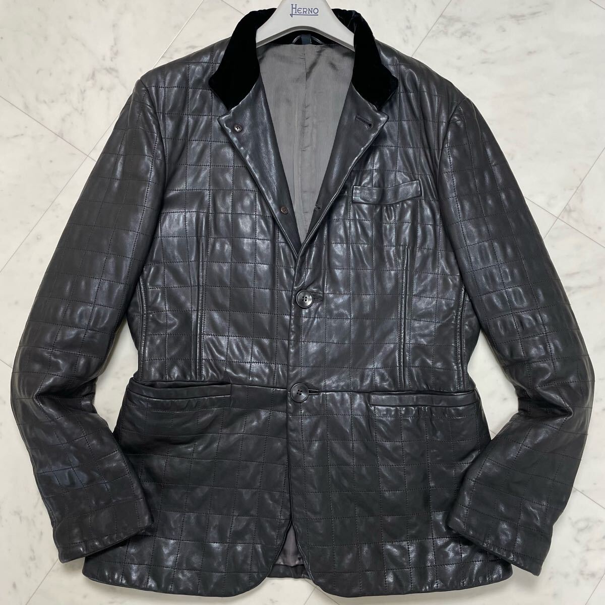 美品/XL☆ ジョルジオアルマーニ GIORGIO ARMANI 最高級羊革 美品/XL☆ ジョルジオアルマーニ GIORGIO ARMANI 最高級羊革