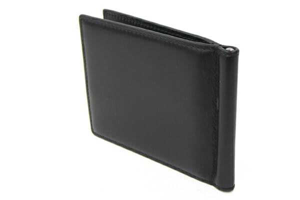 Dior складывающийся пополам зажим для денег чёрная кожа б/у compact бумажник . inserting кошелек Logo бумажник кошелек для мелочи . нет