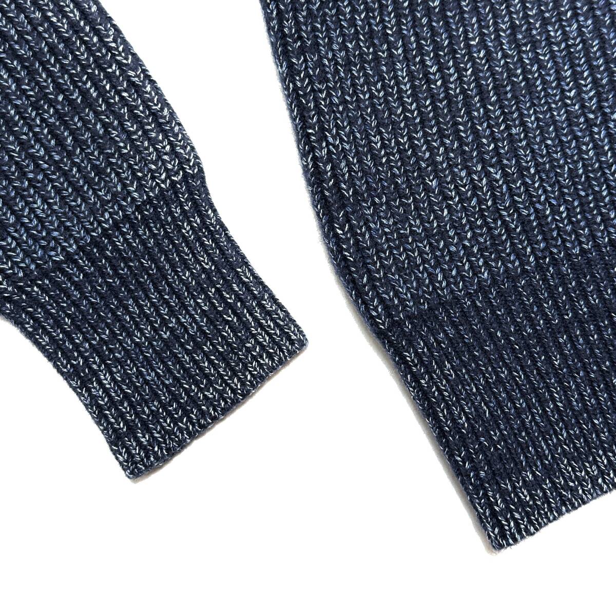 定価5.5萬 AKM SAND BLAST WOOL COTTON RIB KNIT Lサイズ サンドブラストニット wjk 1piu ジュンハシモト
