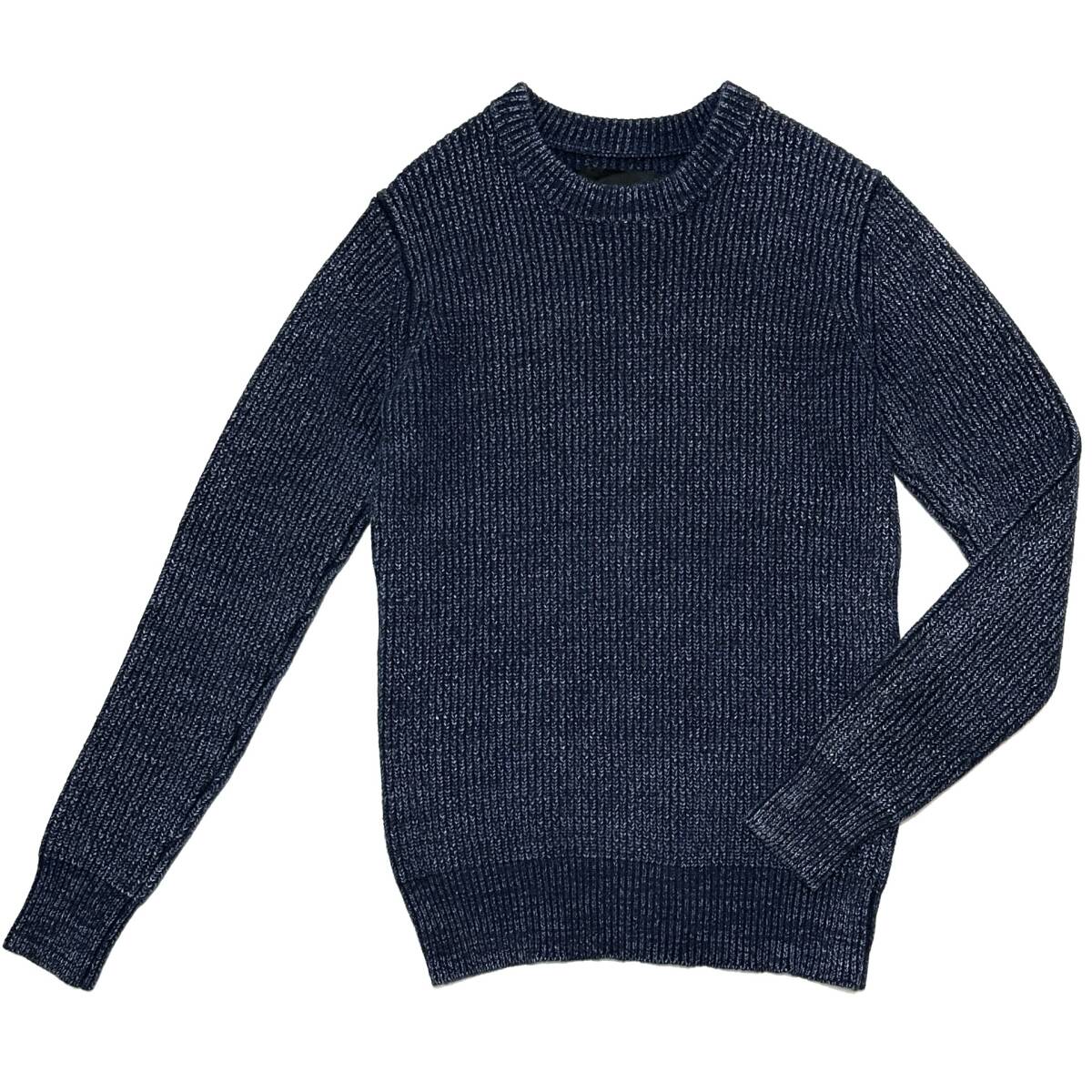 定価5.5萬 AKM SAND BLAST WOOL COTTON RIB KNIT Lサイズ サンドブラストニット wjk 1piu ジュンハシモト