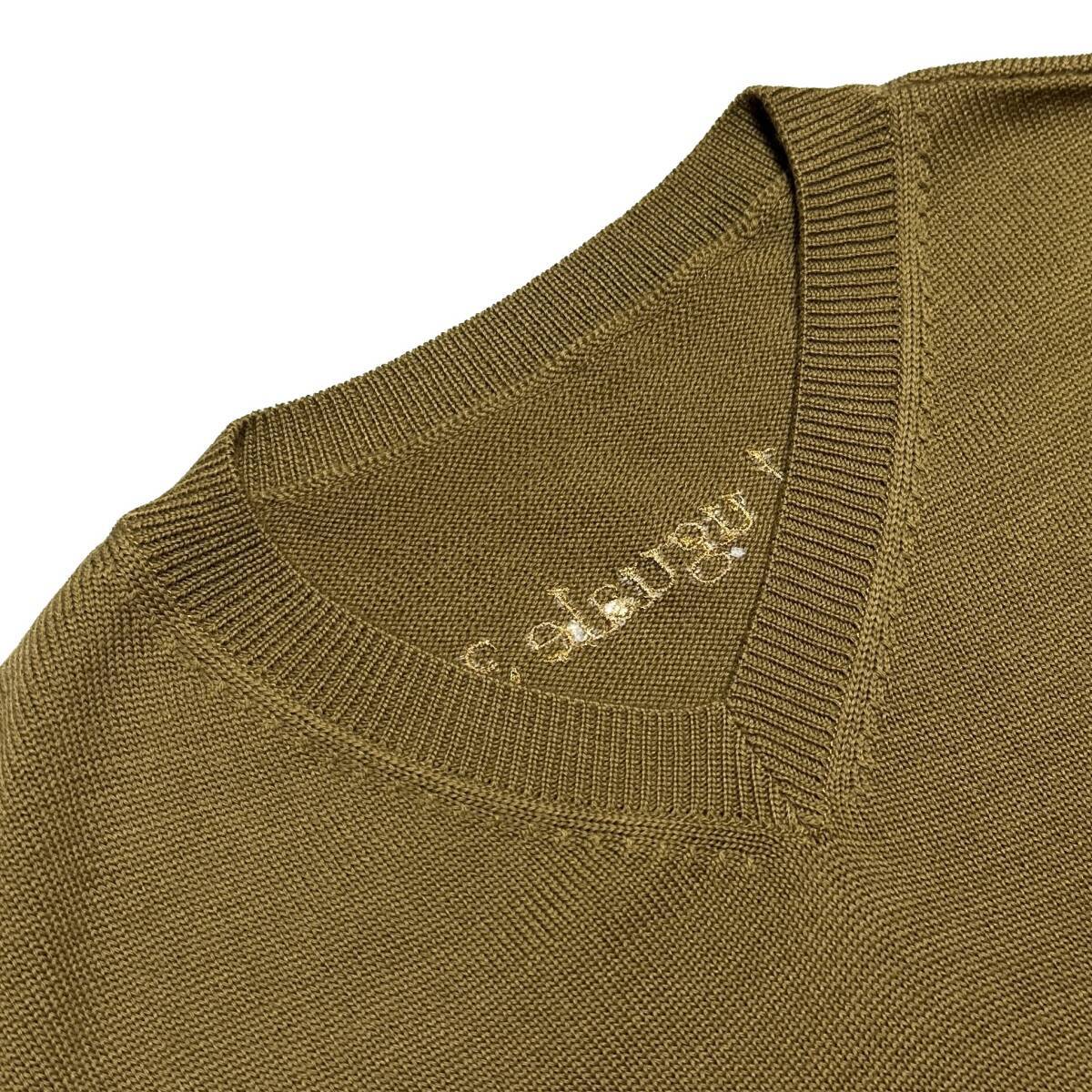 定価5萬(wàn) 1piu1uguale3 SUPER FINE MARINO WOOL BASIC V-KNIT Ⅲサイズ メリノウールケーブルニット wjk akm ジュンハシモト