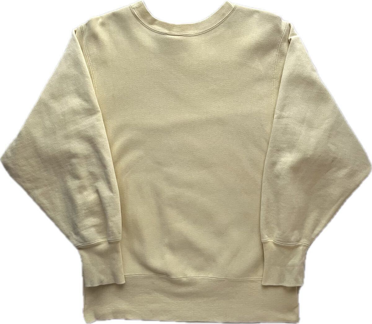希少カラー クリーム USA製 90s 刺繍タグ 】Champion 希少カラー クリーム USA製 90s 刺繍タグ 】Champion