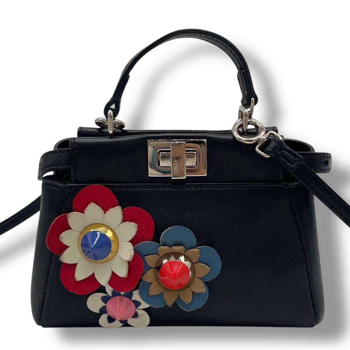 1円【美品】フェンディ FENDI ピーカブー ミニショルダーバッグ 1円【美品】フェンディ FENDI ピーカブー ミニショルダーバッグ