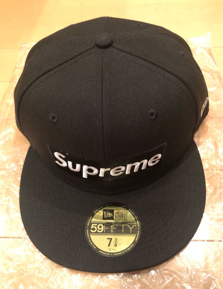 1円〜 Supreme Champions Box Logo New Era Black 7-3/8 1円〜 Supreme Champions Box Logo New Era Black 7-3/8