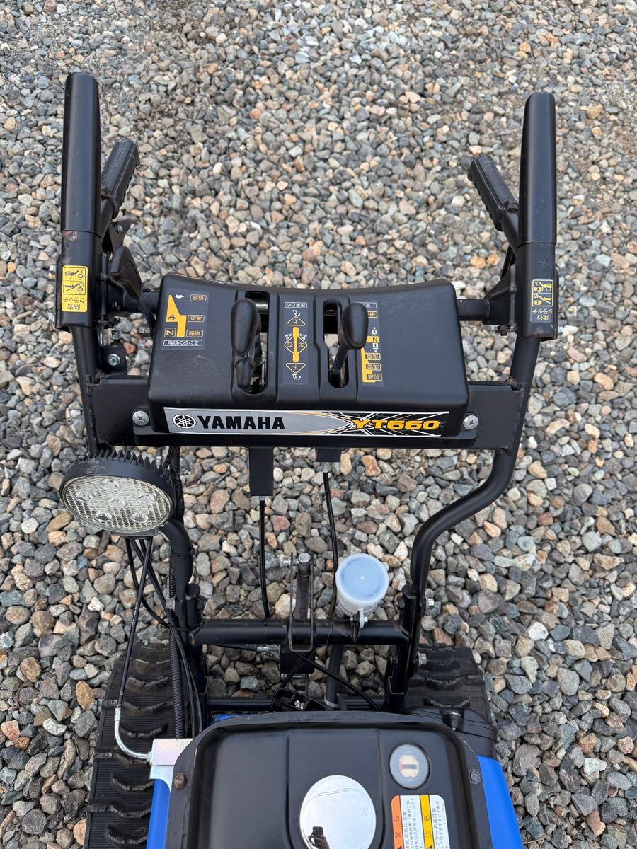  Iwate префектура север сверху город Yamaha снегоочиститель YT660 использование число немного прекрасный товар машина электрический shooter аккумулятор новый товар cell старт OK б/у товар получение 
