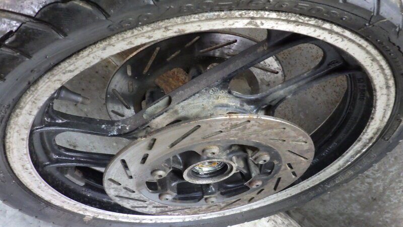 RGA-334A FZ250 フェザー 純正 ホイール セット フロント リア 佐川2個(gè)口 送料著払い 1HX-002 検索 ヤマハ PHAZER