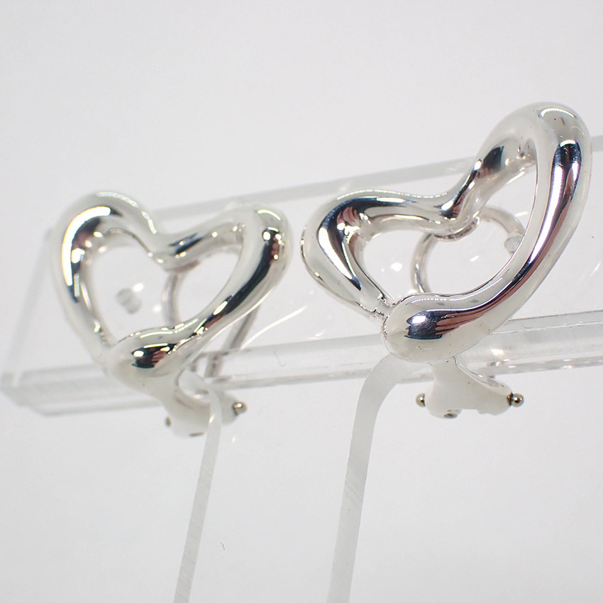 【中古】TIFFANY/ティファニー 925 オープンハート イヤリング/g476-99_画像4