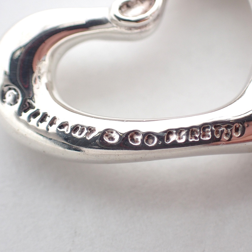 【中古】TIFFANY/ティファニー 925 オープンハート イヤリング/g476-99_画像6