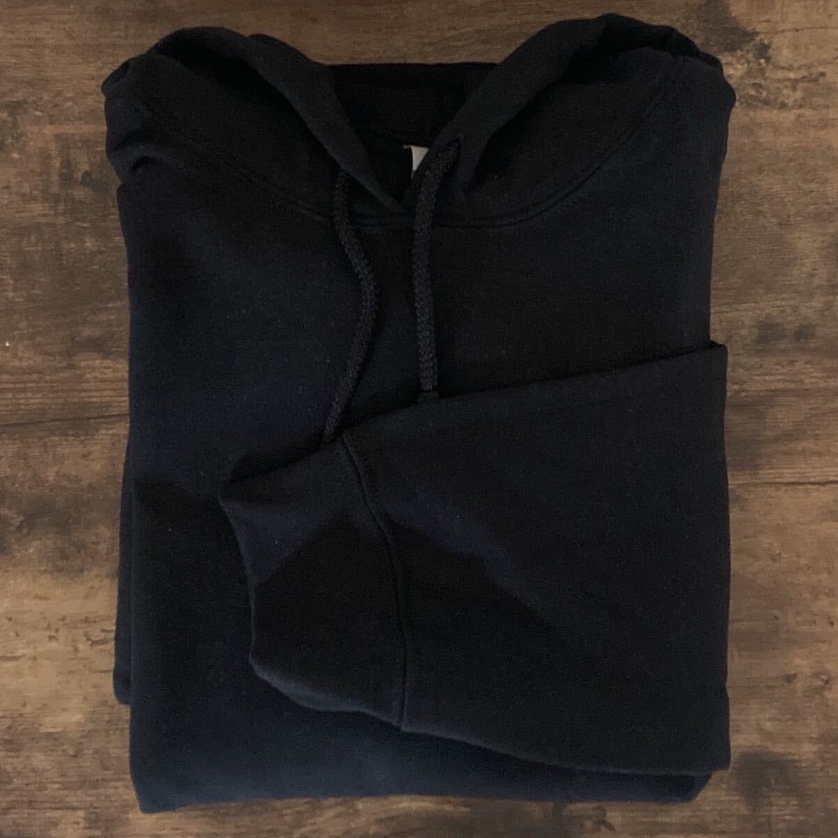 【ギルダン】新品未使用 8oz 裏起毛 プルオーバー パーカー ブラック 黒 XXLサイズ GILDAN 18500 男女兼用_画像4