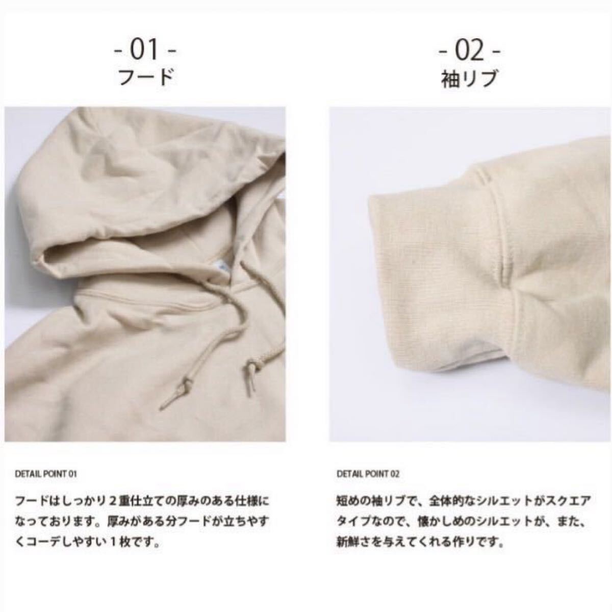 【ギルダン】新品未使用 8oz 裏起毛 プルオーバー パーカー ブラック 黒 XXLサイズ GILDAN 18500 男女兼用_画像5