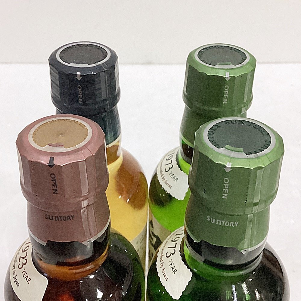 HO1 未開栓 サントリー 山崎 知多 白州2本 ミニボトル 180ml 4本 HO1 未開栓 サントリー 山崎 知多 白州2本 ミニボトル 180ml 4本
