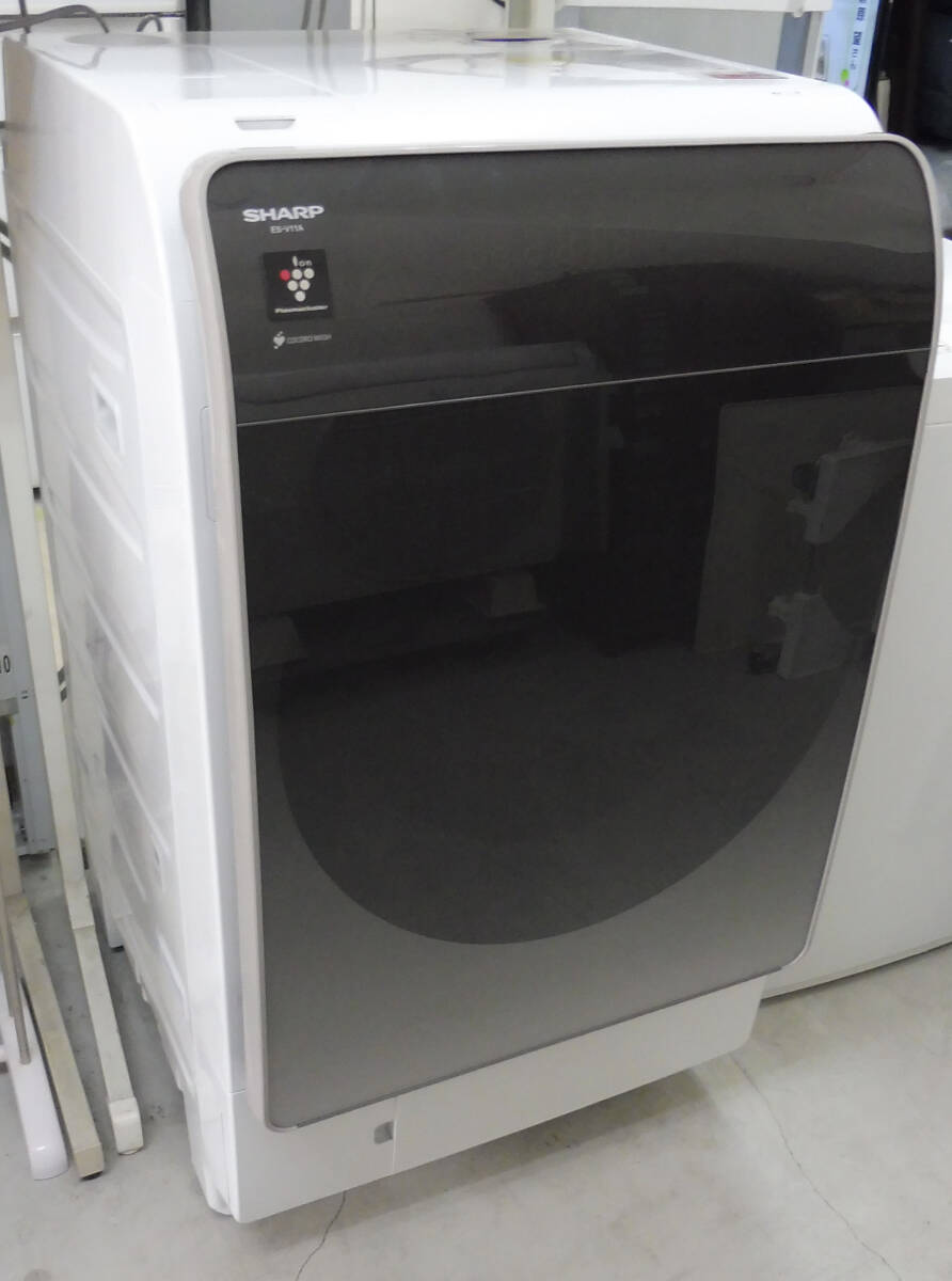 【美品】千葉発★引取りも可★SHARP シャープ ES-V11A-NL ドラム式洗濯乾燥機 2023年製 洗濯11.0kg 乾燥6.0kg 左開き_画像1